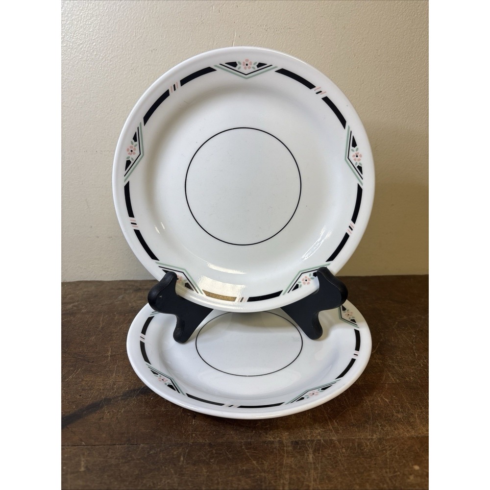 Set of 2 Corelle Zenith Bread & Butter Dessert Plates